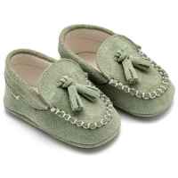 Καστόρινο Loafer με Φουντάκια  σε Μέντα Χρώμα