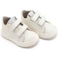 Μονόχρωμο Δερμάτινο Σνίκερ με Διπλή Μπαρέτα Χρατς