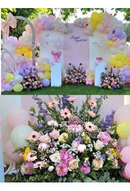 Στολισμός βάπτισης πεταλούδα