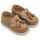 Καστόρινο Loafers με Φουντάκια σε  Πούρο Χρώμα