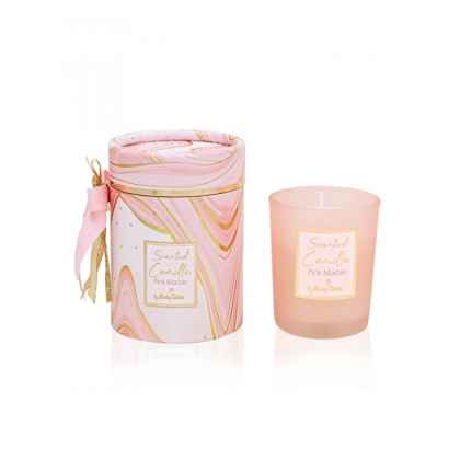 Κερί ροζ marble με άρωμα Jasmine & Hyacinth,