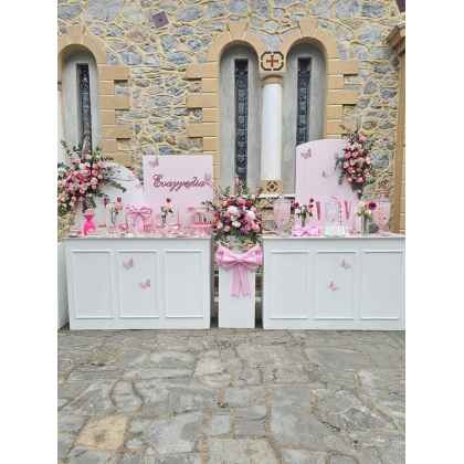 Στολισμός βάπτισης Λουλούδια