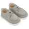 Καστόρινο Δετό Μοκασίνι με Δερμάτινο Κορδόνι σε Γκρι Χρώμα